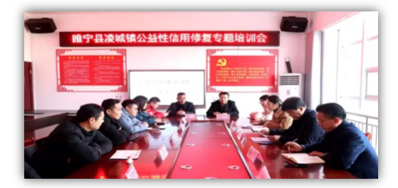绿盾征信睢宁服务机构参加凌城镇公益性信用修复专题培训会